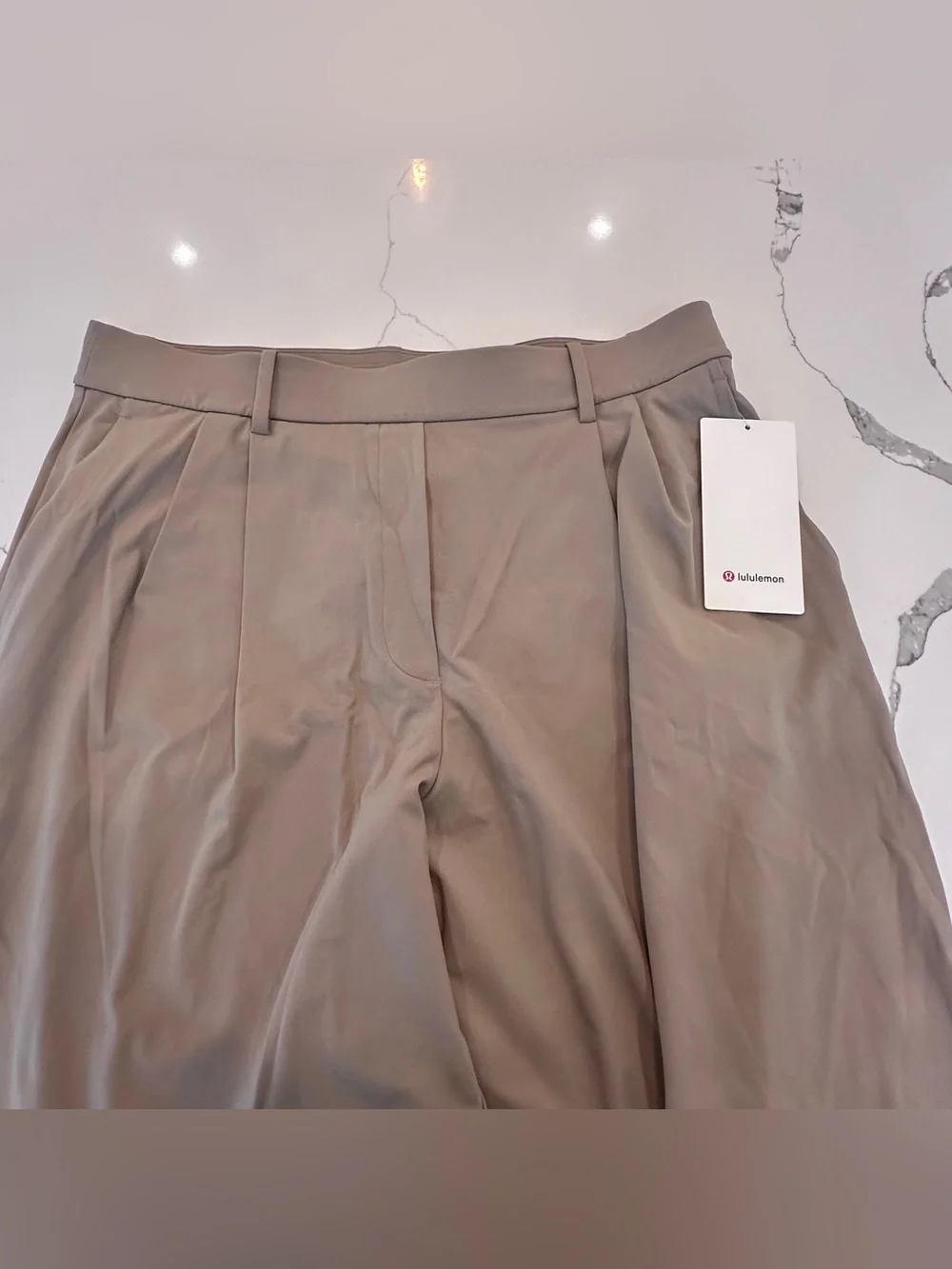 Lululemon Daydrift High-Rise Wide Leg Trouser Sz XL Sheer Oak NWT